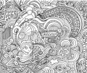 Coloriage Doddle adulte &agrave; imprimer