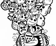 Coloriage Doddle pour enfants
