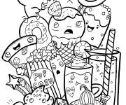 Coloriage Doddle sucr&eacute;es