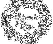 Coloriage Doodle amiti&eacute;