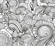 Coloriage Doodle art vague