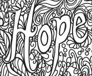 Coloriage Doodle d'espoir