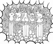 Coloriage Doodle de la paix
