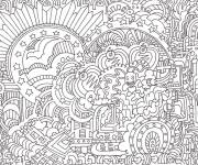 Coloriage Doodle machine am&eacute;ricaine