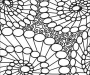 Coloriage Fleur magnifique style Doodle