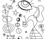Coloriage Illustration Miro Art Doodle