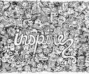 Coloriage Inspire style Doodle