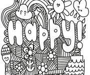 Coloriage La joie style Doddle