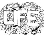 Coloriage La vie Doddle