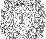 Coloriage Mandala Relax Doodle