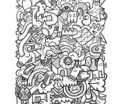 Coloriage Monstres insolites Doddle