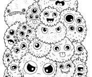 Coloriage Monstres mignons Doddle
