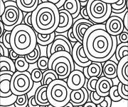 Coloriage Motif circulaire Doodle
