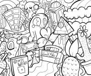 Coloriage Pays des monstres Doddle