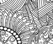 Coloriage Peinture style Doodle
