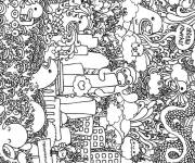 Coloriage Plan&egrave;te des extraterrestres Doddle