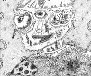 Coloriage Tableau Doodle nomm&eacute; &Eacute;tranger