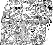 Coloriage Tout les monstres Doddle
