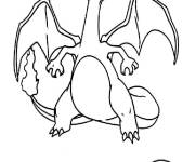 Coloriage et dessins gratuit Charizard Pok&eacute;mon X à imprimer