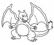 Coloriage Dracaufeu en toute confiance