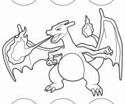 Coloriage Dracaufeu facile ps