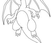 Coloriage Dracaufeu Pok&eacute;mon GO