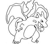 Coloriage Pok&eacute;mon Charizard &agrave; griffes