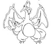 Coloriage Pok&eacute;mon Charizard affiche