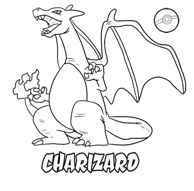 Coloriage pok mon dracaufeu crocs