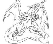 Coloriage Pok&eacute;mon Dracaufeu muscl&eacute;