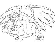 Coloriage Pok&eacute;mon Dracaufeu Vmax en ligne
