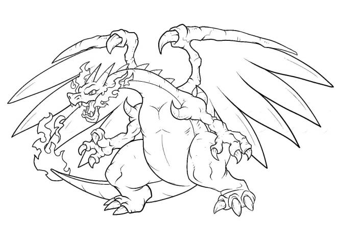 Coloriage Pokemon Dracaufeu Vmax Shiny A Imprimer Coloriage Pokémon Dracaufeu Vmax en ligne dessin gratuit à imprimer