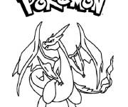 Coloriage Pok&eacute;mon Mega Dracaufeu Y