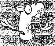 Coloriage Alien dr&ocirc;le &agrave; d&eacute;couper