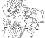 Coloriage Dessin animé drôle