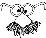 Coloriage Un Visage tout dr&ocirc;le