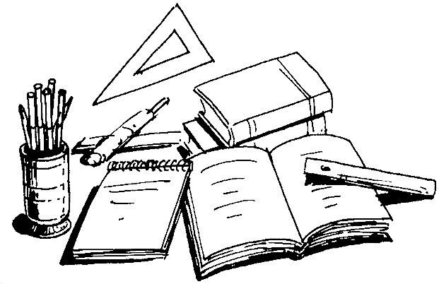Coloriage Matériel Scolaire en couleur dessin gratuit à imprimer