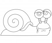 Coloriage Un Escargot maternelle