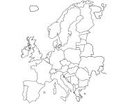 Coloriage et dessins gratuit Europe dessin&eacute; &agrave; la main à imprimer