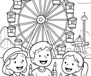 Coloriage Un parc Europe