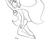 Coloriage Maman est une super-h&eacute;ro&iuml;ne