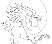 Coloriage Fantastique Aigle