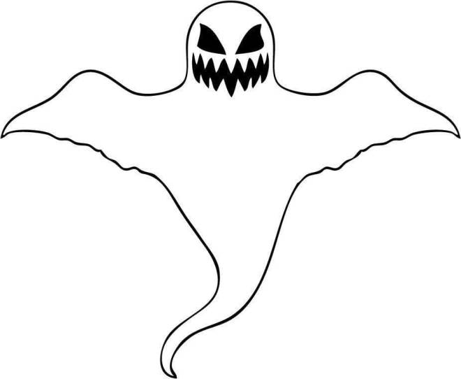 Coloriage et dessins gratuits Halloween fête des fantômes à imprimer