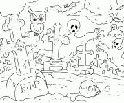 Coloriage L&rsquo;invasion des fant&ocirc;mes