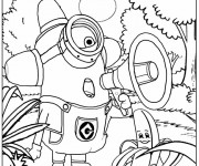 Coloriage Film Les Minions à décorer