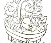 Coloriage Fleur Adulte stylisé