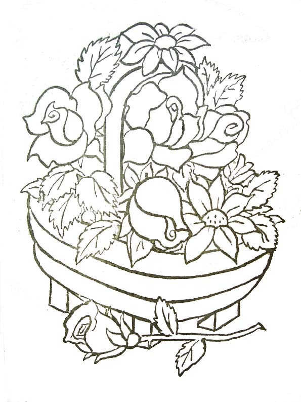 Coloriage Bouquet De Fleurs Gratuit