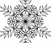 Coloriage et dessins gratuit Flocon de Neige 16 à imprimer