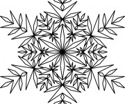 Coloriage Flocon de Neige 16