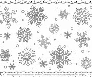 Coloriage Flocon de Neige 5